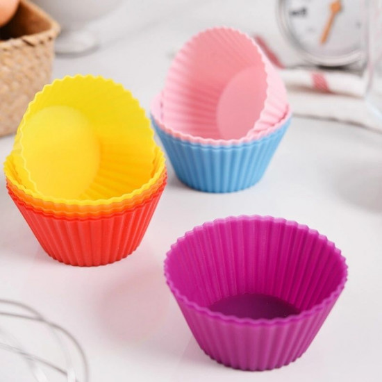 muffin cupcake silicone mould round shape 2 550x550