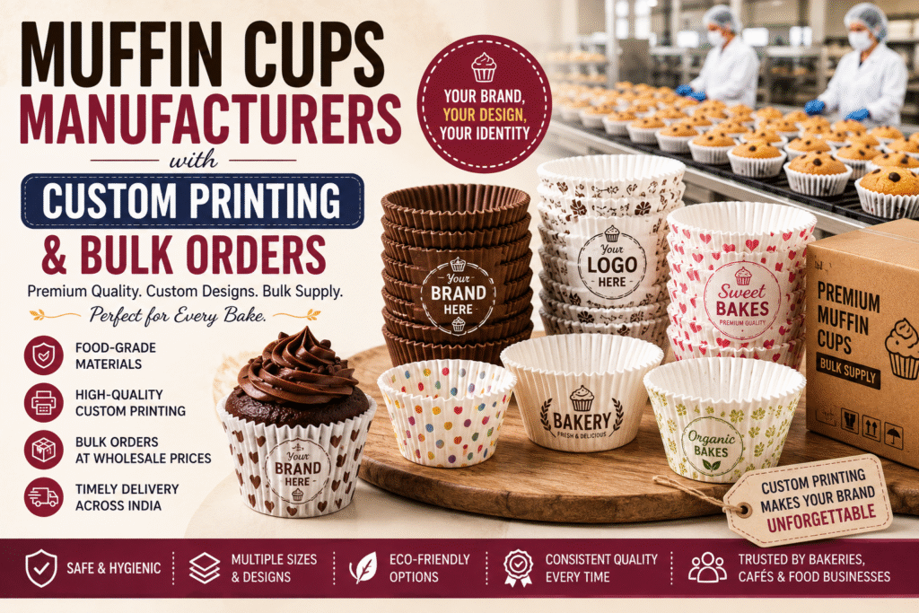 Muffin Cups Manufacturers with Custom Printing