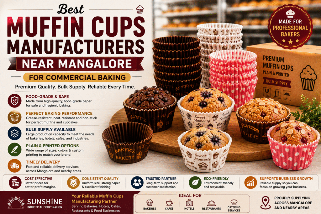 Best Muffin Cups Manufacturers Near Mangalore for Commercial Baking Best Muffin Cups Manufacturers Near Mangalore