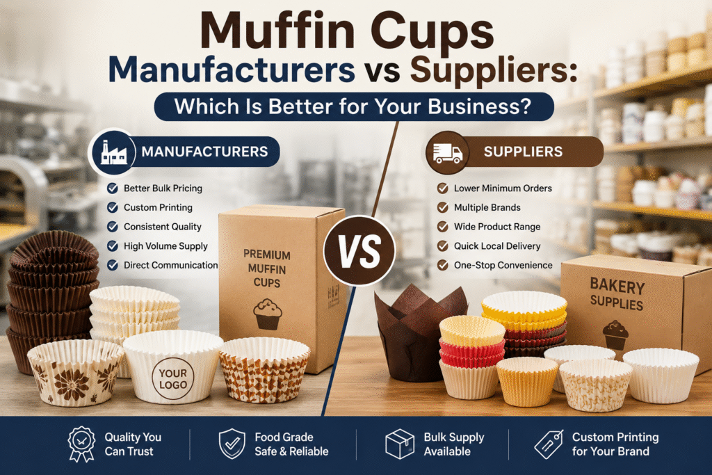 Muffin Cups Manufacturers vs Suppliers: Which Is Better for Your Business? Muffin Cups Manufacturers